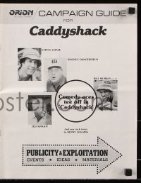 7s122 CADDYSHACK pressbook 1980 Chevy Chase, Bill Murray, Rodney Dangerfield, golf comedy classic!
