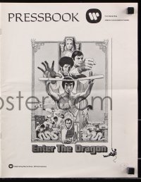 7s194 ENTER THE DRAGON pressbook 1973 Bruce Lee kung fu classic, includes color comic herald!