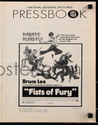 7s209 FISTS OF FURY pressbook 1973 Bruce Lee, Tang shan da xiong, great kung fu images!