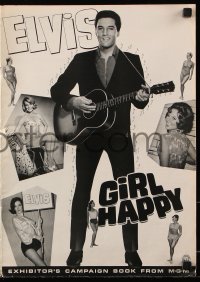 7s236 GIRL HAPPY pressbook 1965 great images of Elvis Presley, Shelley Fabares, rock & roll!