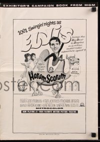 7s262 HARUM SCARUM pressbook 1965 rockin' Elvis Presley, Mary Ann Mobley, 1001 Swingin' nights!