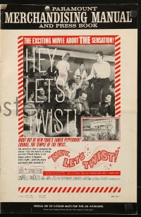 7s267 HEY LET'S TWIST pressbook 1962 the rock & roll sensation at New York's Peppermint Lounge!