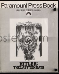 7s270 HITLER: THE LAST TEN DAYS pressbook 1973 Alec Guinness as Adolf, Doris Kunstmann as Eva Braun