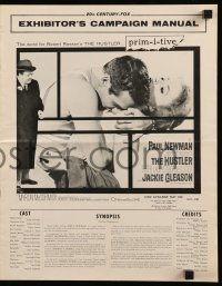7s277 HUSTLER pressbook 1961 pool pros Paul Newman & Jackie Gleason, plus sexy Piper Laurie!