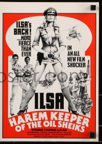 7s281 ILSA HAREM KEEPER OF THE OIL SHEIKS Canadian pressbook 1976 Dyanne Thorne returns as Ilsa!