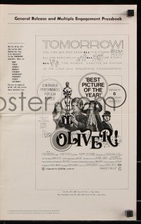 7s396 OLIVER pressbook 1969 Charles Dickens, Mark Lester, Shani Wallis, Carol Reed, Terpning art!