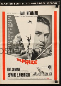 7s434 PRIZE pressbook 1963 great images of spy Paul Newman & sexy Elke Sommer!