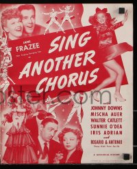 7s491 SING ANOTHER CHORUS pressbook 1941 sexy dancing Jane Frazee, Johnny Downs, Mischa Auer!