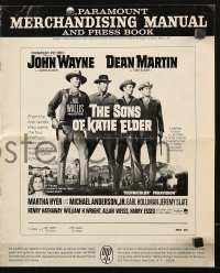 7s499 SONS OF KATIE ELDER pressbook 1965 John Wayne, Dean Martin, Martha Hyer & more!