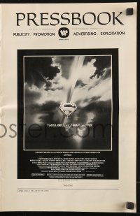 7s517 SUPERMAN pressbook 1978 comic book hero Christopher Reeve, Brando, Hackman, classic!