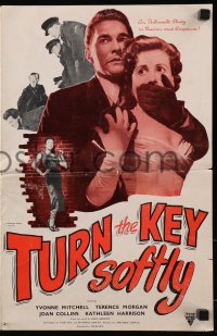 7s563 TURN THE KEY SOFTLY pressbook 1953 trampy 20 year old Joan Collins, Yvonne Mitchell!