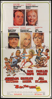 7t167 8 ON THE LAM 3sh 1967 Bob Hope, Phyllis Diller, Jill St. John, wacky Jack Davis art of cast!