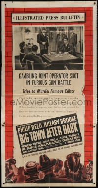 7t184 BIG TOWN AFTER DARK style A 3sh 1948 big shot gambler killed as police crash hide-out!