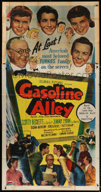 7t229 GASOLINE ALLEY 3sh 1951 Scotty Beckett as Corky, Jimmy Lydon as Skeezix, Frank O. King comic!