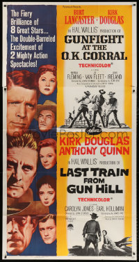7t240 GUNFIGHT AT THE OK CORRAL/LAST TRAIN FROM GUN HILL 3sh 1963 double-barreled excitement!