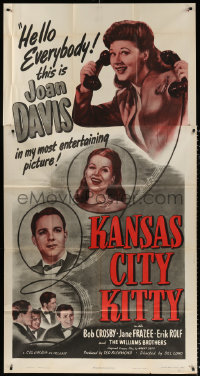 7t261 KANSAS CITY KITTY 3sh R1948 Joan Davis, Bob Crosby is VP in charge of crooning, Jane Frazee!