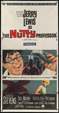 7t296 NUTTY PROFESSOR 3sh 1963 Jerry Lewis & Stella Stevens in Dr. Jekyll & Mr. Hyde spoof!