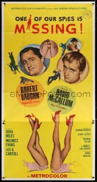 7t301 ONE OF OUR SPIES IS MISSING int'l 3sh 1966 Robert Vaughn, David McCallum, The Man from UNCLE!