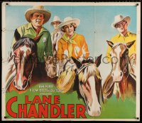 7t306 OUTLAW TAMER INCOMPLETE 3sh 1934 Lane Chandler, Phantom Rider, Janet Morgan, western art!