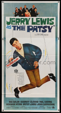7t308 PATSY 3sh 1964 wacky image of star & director Jerry Lewis hanging from strings like a puppet!