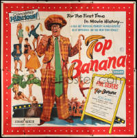 7t096 TOP BANANA 6sh 1954 full-length wacky Phil Silvers & super sexy girls in skimpy outfits!