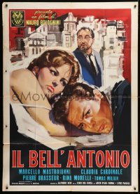 7t860 BELL' ANTONIO Italian 1p 1960 Manno art of Marcello Mastroianni & sexy Claudia Cardinale!