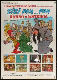 7t720 KING DICK Italian 1p 1983 wacky different images with nudity from cartoon sexploitation!