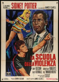 7t584 TO SIR, WITH LOVE Italian 1p 1968 Sidney Poitier, Judy Geeson, James Clavell, different art!