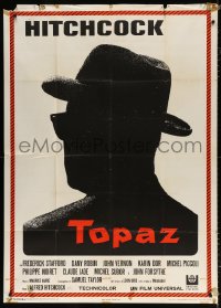 7t583 TOPAZ Italian 1p 1969 Alfred Hitchcock, John Forsythe, cool silhouette image!