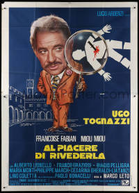 7t545 AL PIACERE DI RIVEDERLA Italian 2p 1976 art of murder victim under Tognazzi's magnifying glass