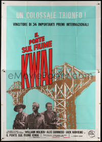 7t528 BRIDGE ON THE RIVER KWAI Italian 2p R1970s William Holden, Alec Guinness, David Lean classic