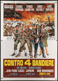 7t494 FROM HELL TO VICTORY Italian 2p 1979 Umberto Lenzi's Contro 4 bandiere, Hamilton, Peppard, WWII