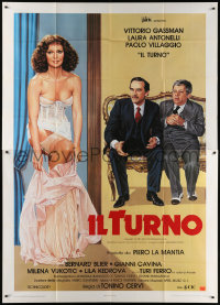 7t473 IL TURNO Italian 2p 1981 Napoli art of sexy Laura Antonelli, Vittorio Gassman & Villaggio!