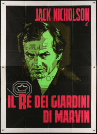 7t463 KING OF MARVIN GARDENS Italian 2p 1976 different art of green Jack Nicholson, Bob Rafelson!