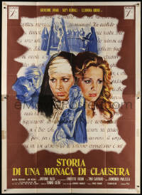 7t397 UNHOLY CONVENT Italian 2p 1973 Ezio Tarantelli art of Catherine Spaak & Suzy Kendall!
