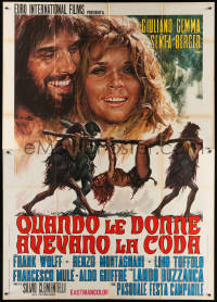 7t390 WHEN WOMEN HAD TAILS Italian 2p 1970 Ciriello art of sexy prehistoric cavewoman Senta Berger!