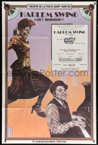 7t016 AIN'T MISBEHAVIN' 39x59 French stage poster 1980 The New Fats Waller Musical Show, J. La art!