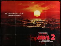 7t035 JAWS 2 subway poster 1978 classic 'just when you thought it was safe' teaser image!