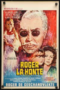 7w414 ROGER LA HONTE Belgian 1966 Riccardo Freda's Roger la Honte, cool montage art of top stars!