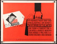 7w012 ADVISE & CONSENT 1/2sh 1962 Otto Preminger, great Saul Bass Washington Capital artwork!