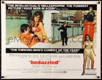 7w036 BEDAZZLED 1/2sh 1968 classic fantasy, Dudley Moore stares at sexy Raquel Welch as Lust!