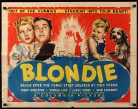 7w046 BLONDIE 1/2sh 1939 Penny Singleton, Arthur Lake, Chic Young comic, 1st in series, ultra-rare!