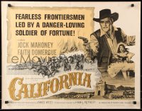 7w054 CALIFORNIA 1/2sh 1963 fearless frontiersman Jock Mahoney, sexy Faith Domergue!