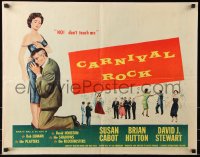 7w057 CARNIVAL ROCK 1/2sh 1957 Susan Cabot, Brian Hutton, Bob Luman, The Platters, The Shadows!