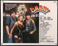 7w058 CARNY 1/2sh 1980 sexy Jodie Foster, Robbie Robertson, Gary Busey in carnival clown make up!
