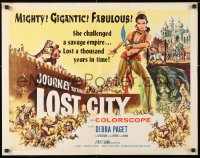 7w165 JOURNEY TO THE LOST CITY 1/2sh 1960 directed by Fritz Lang, art of sexy Indian Debra Paget!