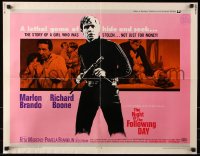 7w234 NIGHT OF THE FOLLOWING DAY 1/2sh 1969 Marlon Brando, Richard Boone, it assaults your senses!