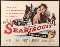 7w294 STORY OF SEABISCUIT 1/2sh 1949 Shirley Temple, Barry Fitzgerald, cool horse racing images!