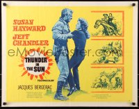7w316 THUNDER IN THE SUN style A 1/2sh 1959 Susan Hayward, Jeff Chandler, Jacques Bergerac