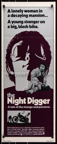7w872 NIGHT DIGGER insert 1971 cool image of Nicholas Clay, a strange and perverse tale!